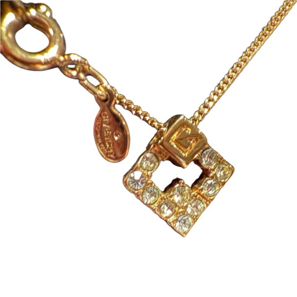 Vintage Crystal Givenchy Pendant Necklace - Picture 1 of 5
